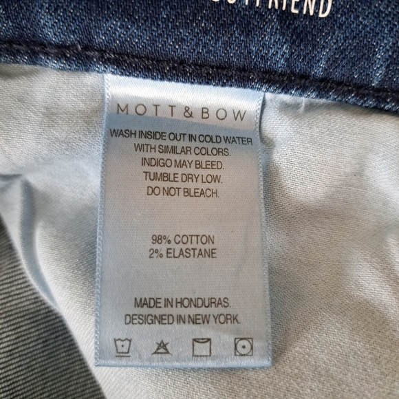 Mott & Bow Jeans Women's 29 Blue Boyfriend Fit Denim - Picture 7 of 13